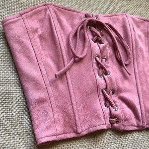 Forever 21 Suede Corset Top